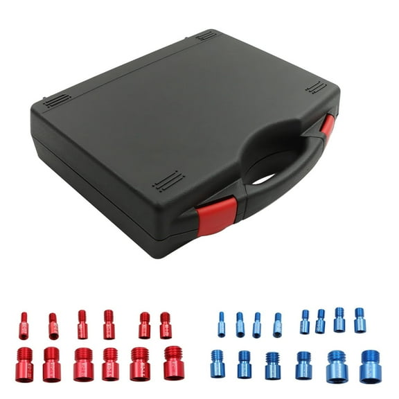 26Pcs Nut and Bolt Thread Checker Standard 14 Inches and 12 Metric Fit for Quickly and Accurately Detect The Thread Size of Nuts