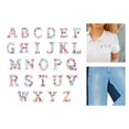 thumbnail image 1 of 26Pcs Rhinestone Letter Patches, Alphabet Patch DIY Projects, Sew on Applique Applique English Letter Patches Sew on Patches for Jacket Jeans Mixed Solid Color, 1 of 9