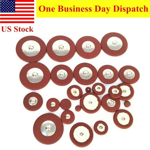 26Pcs Saxophone Sax Leather Pads Replacement Accessories for Alto Saxophone