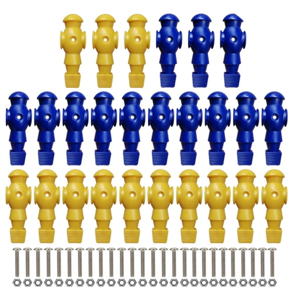 26Pcs Table Soccer Men Player Toy Table Foosball Player Replacement Soccer Tables Players Easy Installation Repair Parts