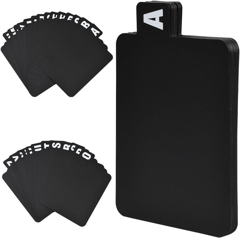 26Pcs Vinyl Record Dividers Plastic Album Dividers Black A-Z DVD File ...