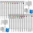 thumbnail image 1 of 26Pcs Watch Screwdriver Set, Anti Slip Small Screwdriver Set, 0.6-2.0MM Mini Screw Driver, Electronic Repair Tool Kit,26 * screwdriver 26 * batch nozzle 2 * degausser 2 * glasses,Silver, 1 of 5