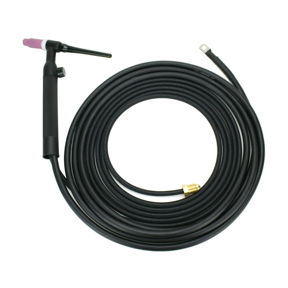 26V Series - 200 Amp - Air Cooled - TIG Torch with Valve - 12.5 feet 2-Piece Cable - Terminal Lug Connector