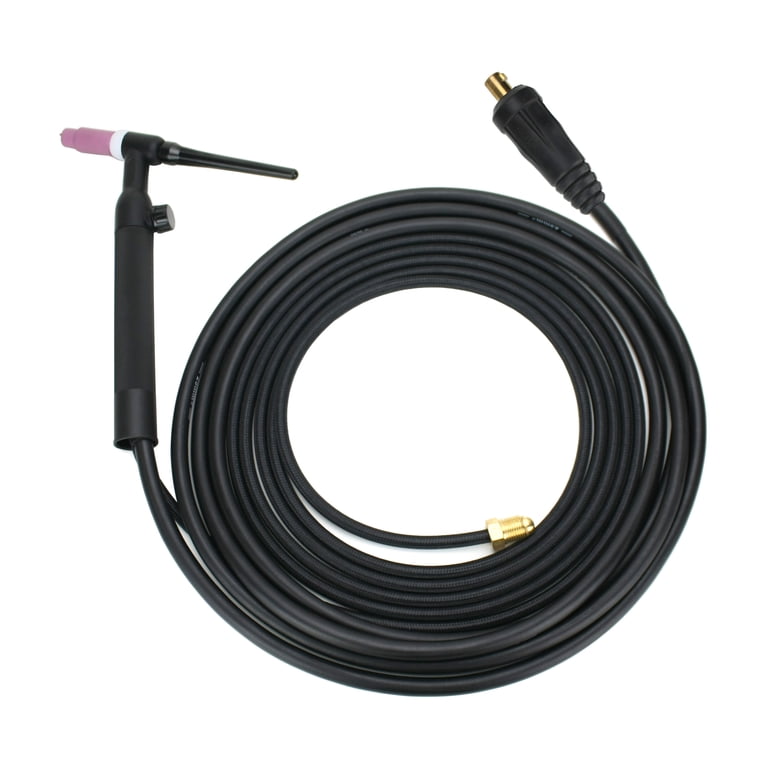 SÜA 26 Series TIG Torch - 200 Amp Air Cooled, 1-Piece Cable, Dinse Connector (Model: 26-1PC-LDT26R)