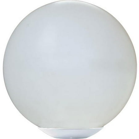 26W 120V Powder Coated Cast Aluminum Post Top 13 in. Globe Light Fixture, Verde Green