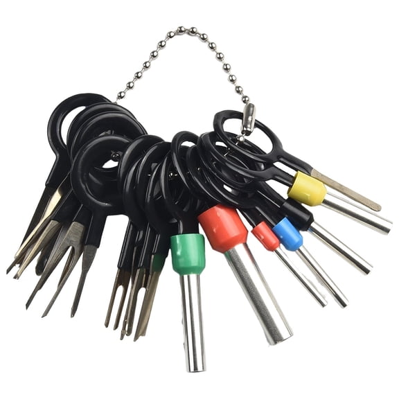 26X Automotive Wire Terminal Removal Tools Wire Plug Connector Extractor Puller Release Pin Extractor Kit Car Disassembly Tools Fangkenuo