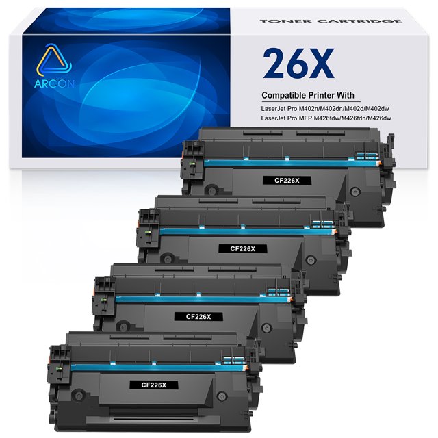 26X CF226X Toner Cartridge 2 Pack High Yield Black Compatible for HP ...