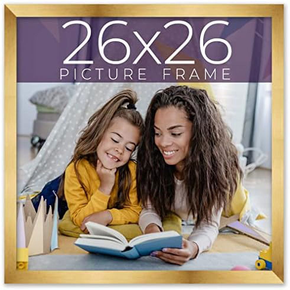 26X26 Bronze Real Wood Picture Frame Width 0.75 Inches | Interior Frame ...