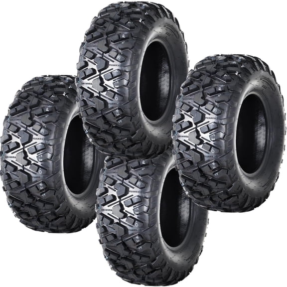 26X9-12 26x11-12 ATV Tires Set of 4, 26 11 12 6PR Tubeless for ATV and UTV, Heavy Duty All Terrain Tires for Mud Sand Dirt Snow & Off-Road