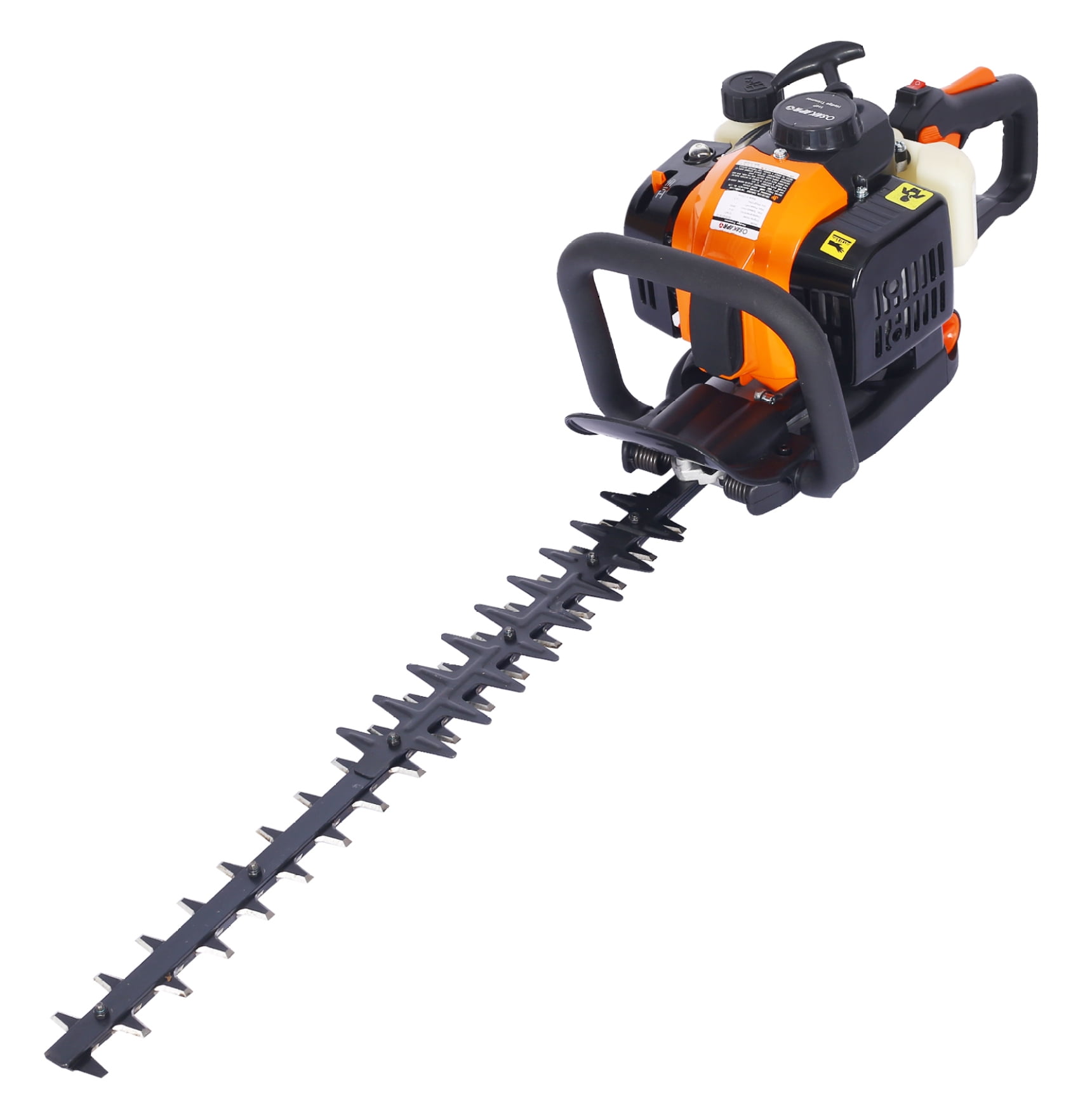 26cc Gas Hedge Trimmer 24 Inch Double Sided - Recoil Start, Lightweight & Low Vibration