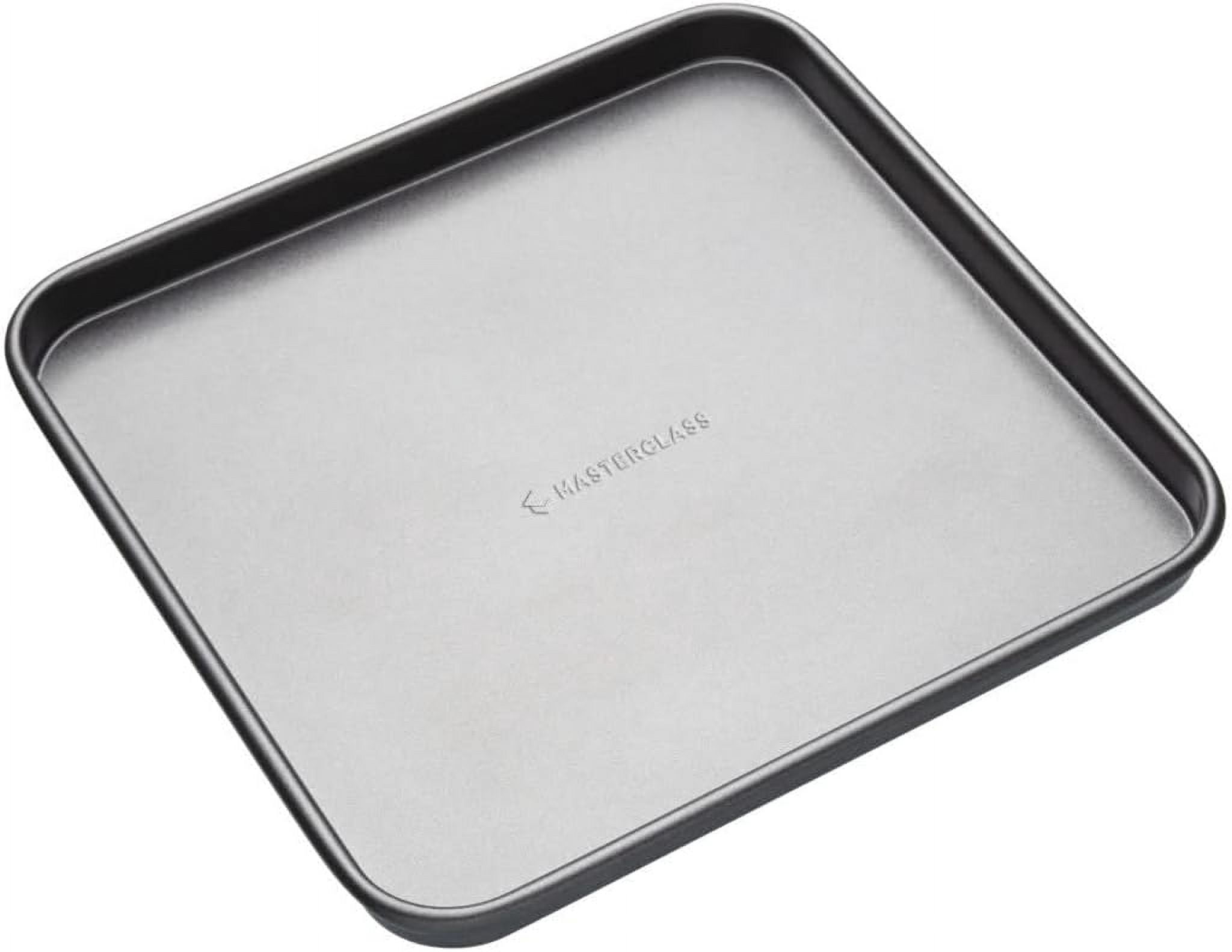 26cm/10 Non-Stick Square Baking Tray Sheet Pan | Ideal for Making Swiss Rolls Flapjacks Pastries Grilling or Roasting