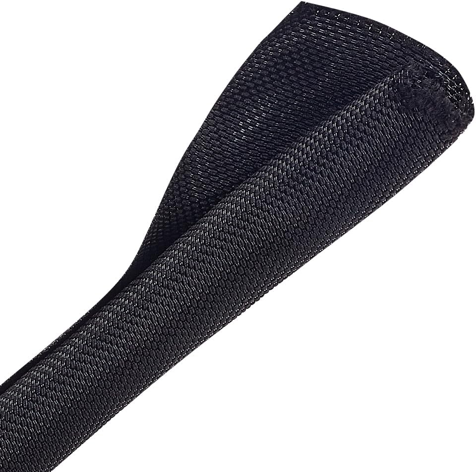 26ft Split Braided Sleeve 1/2 inch SelfWrapping Fiberglass Wire