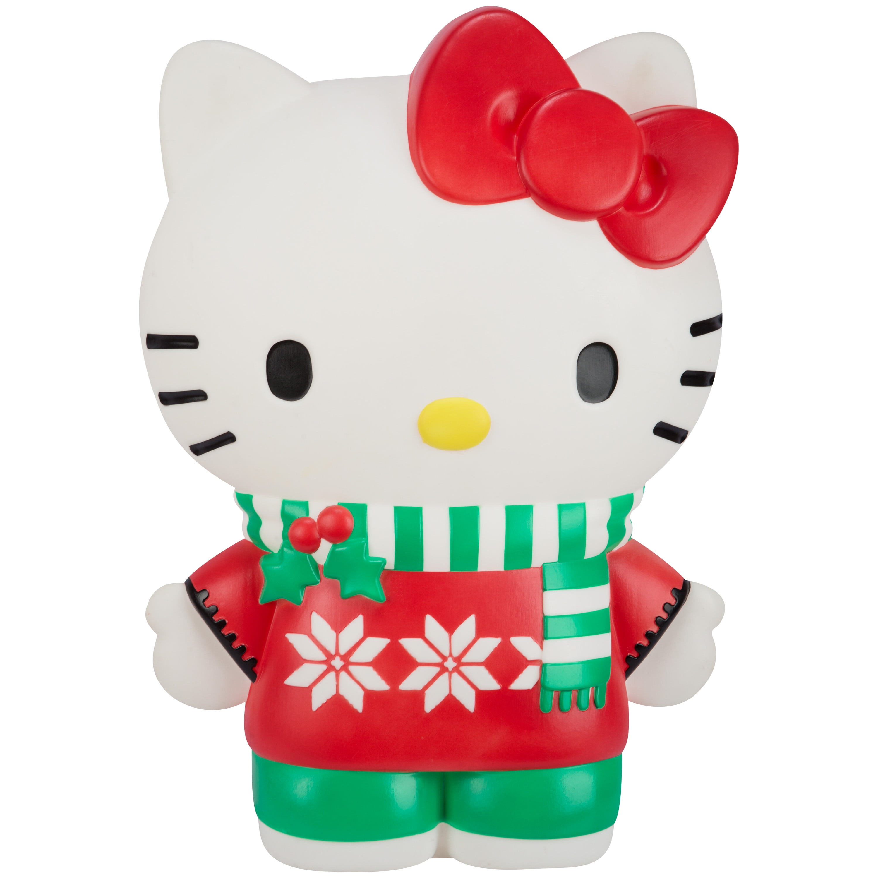 26in Christmas Blow Mold Decor Hello Kitty in Sweater Christmas