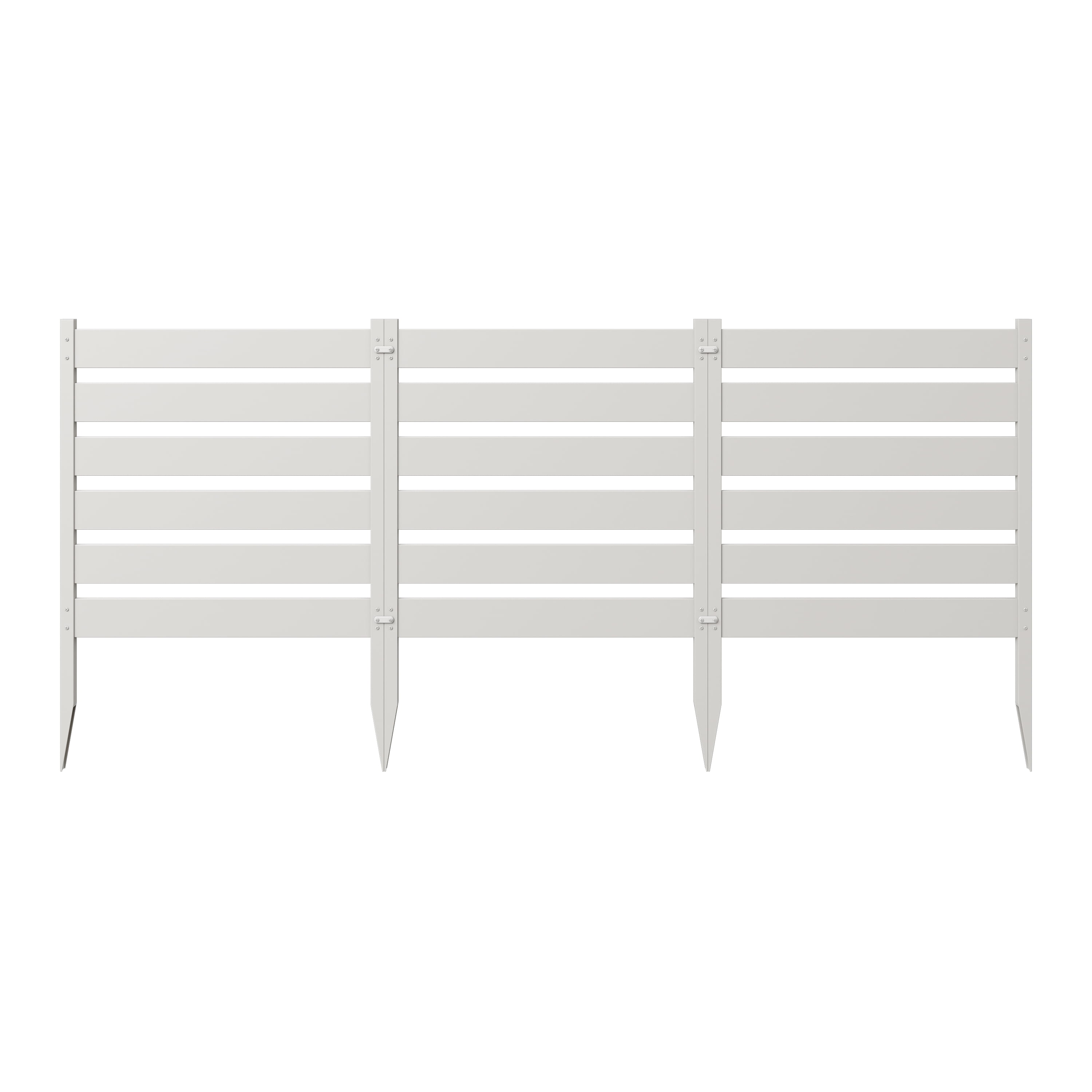 Maui 2-ft White Vinyl Square-Top Garden Fence Panels