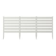 thumbnail image 1 of 26in H x 24in W (3 Panels) No Dig Zippity Maui Fence Kit, White Vinyl Fence Panel, Temporary Outdoor Border for Garden, Easy Install DIY Fence for Backyard, Patio, & Deck, White Garden Fence, ZP19065, 1 of 9