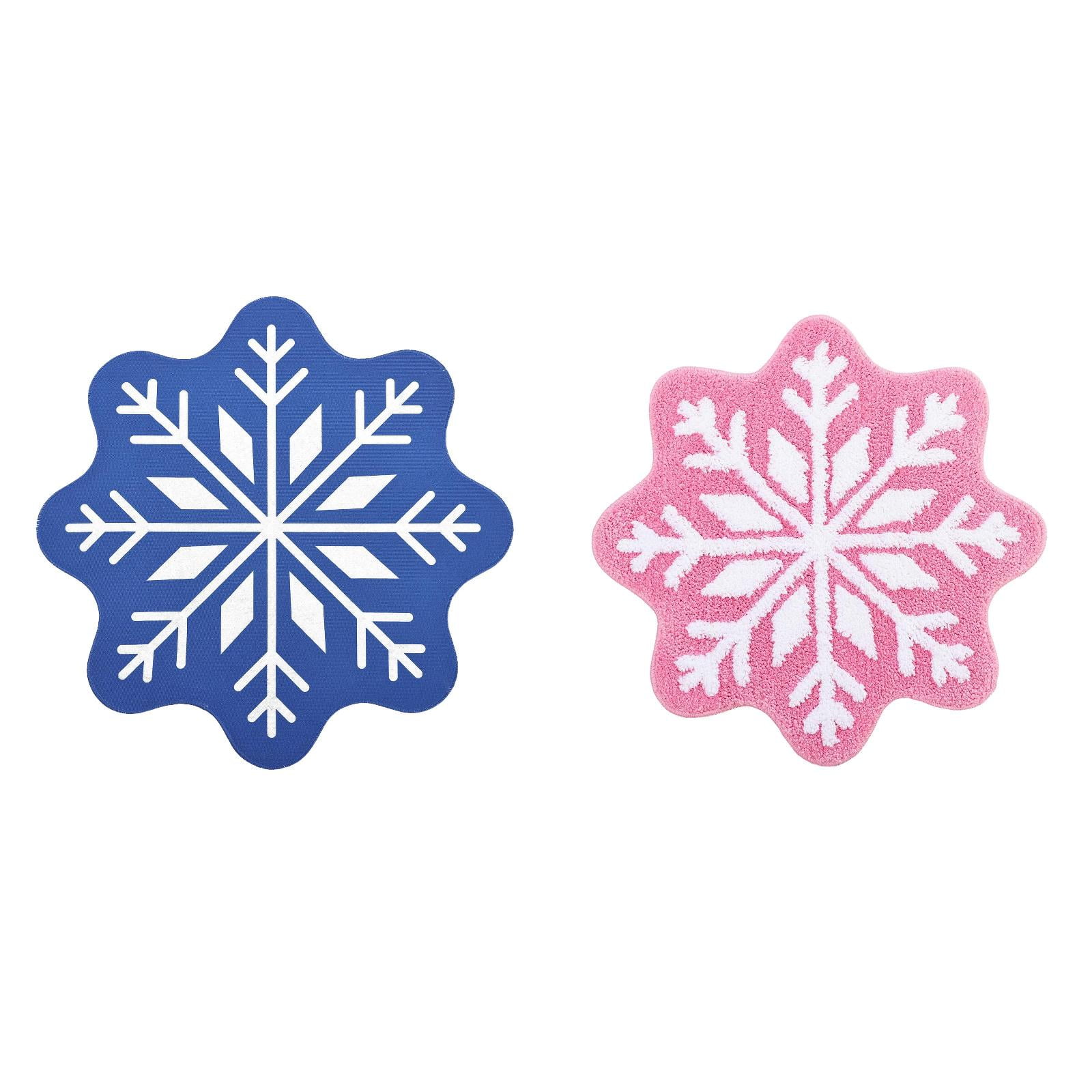 26inch Christmas Snowflake Doormat Snowflake Mat Non Round