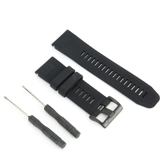 26mm Silicone Watch Band Quick Release Strap Waterproof Sport Pin Buckle Fit for Garmin fenix 5Xplus 10 inches / 25.4 cm