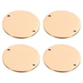 thumbnail image 1 of 26mm Steel Disc, 4Pcs Metal Stamping Blanks Tags Circle Round Metal Plate Strike Stainless Steel for Laser Engraving Stamping Craft Name, Rose Gold, 1 of 7