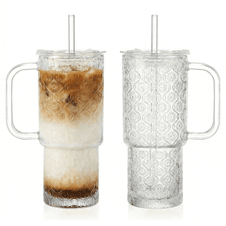 Glass Travel Coffee Mug