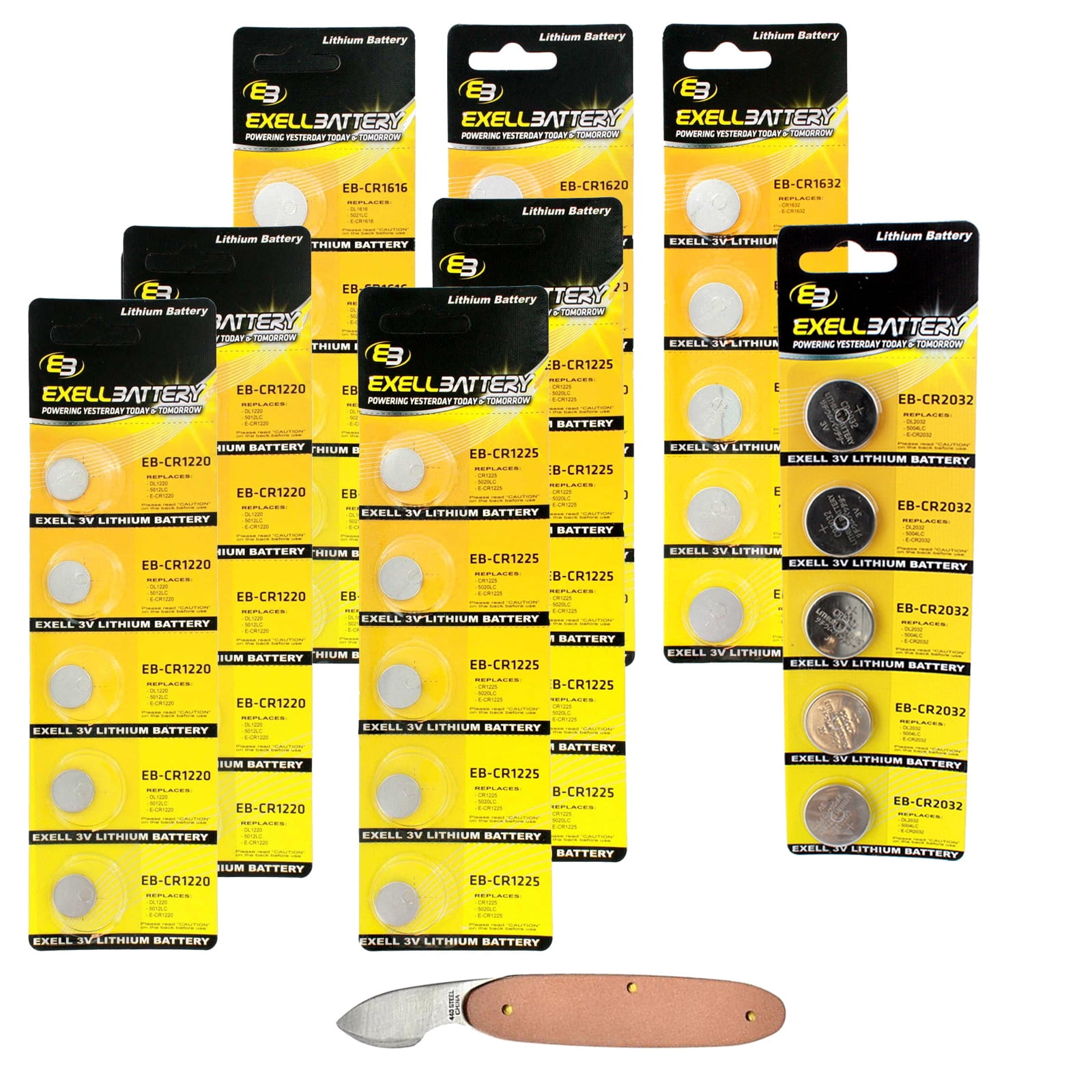 26pc Essential Batteries Kit CR1616 CR1620 CR1632 CR2032 CR1225 CR1220