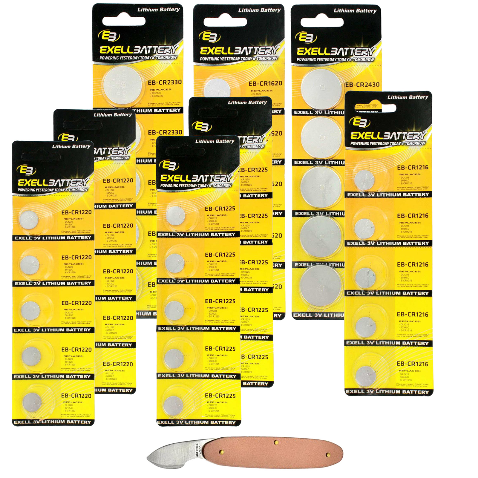 26pc Essential Batteries Kit CR2430 CR1216 CR1620 CR2330 CR1225 CR1220