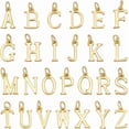 thumbnail image 1 of 26pcs 14k Gold Plated Letter Charms A-Z Alphabet Letters Pendants 10mm Initial Alphabet Pendant A-Z Alphabet Charms Pendant Beads for Jewelry Making Bracelets Necklace Keychain for diy, 1 of 5