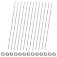 26pcs 8/32Inch Threaded Rods and Hex Nuts, 12Inch Stainless Steel Fully