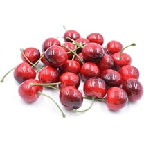 26pcs Artificial Lifelike Simulation Small Red Black Cherries Fake Fruit Model Home House Kitchen Party Decoration Desk Ornament