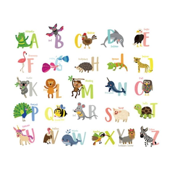 26pcs Cartoon Animals Wall Sticker