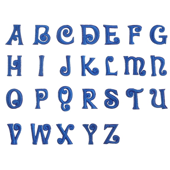26pcs Iron on English Letter Patches Alphabet Applique Patches Sew on Appliques