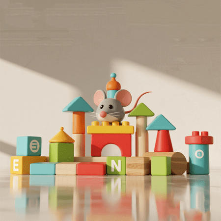 2000-Piece Cute Mini Mouse Family Building Block Kit - STEM Learning Toy with Mini Figures - Gift Ready Box