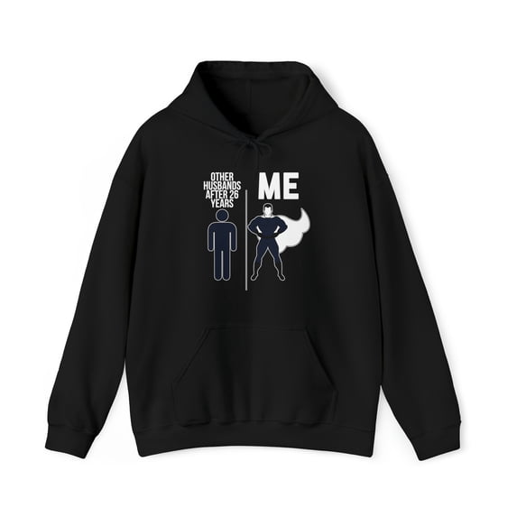 26th Anniversary Hoodie, Gifts, Hooded Sweatshirt