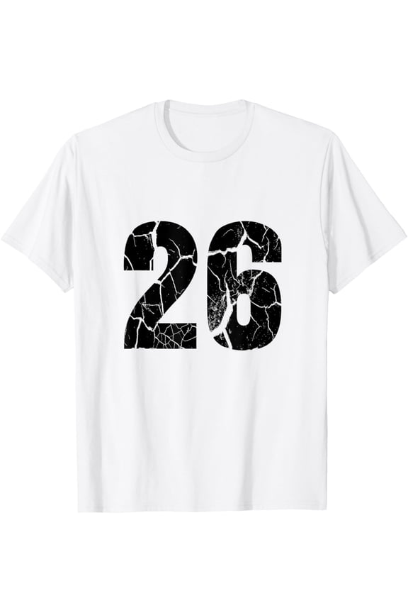26th Birthday Gifts 26 Year Old T-ShirtMen and women, White T-shirt, size: Extra large