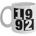 thumbnail image 1 of 26th Birthday Mug 1992 Year You Were Born Celebration Anniversary Year Your Kids Were Born for Relatives, Friends, Coworkers, Boss, His or Her Present Big 15oz Ceramic Cup, 1 of 5