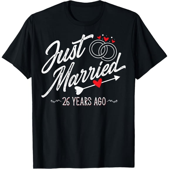 26th Wedding Anniversary Shirts For Him Her - Funny Couples T-Shirt