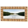 thumbnail image 1 of 26x10 Frame Beige Real Wood Picture Frame Width 3 inches | Interior Frame Depth 0.5 inches |, 1 of 8