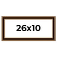 thumbnail image 1 of 26x10 Frame Gold Brown Plein Air Vintage Solid Wood Picture Frame | 1.75 Inches Moulding Width |, 1 of 8
