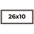 thumbnail image 1 of 26x10 Frame Silver Real Wood Picture Frame Width 1.25 Inches | Interior Frame Depth 0.75 Inches |, 1 of 8