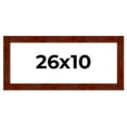 thumbnail image 1 of 26x10 Walnut Brown Veneer Real Wood Picture Frame Width 1.75 inches | Interior Frame Depth 0.5, 1 of 8