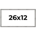 thumbnail image 1 of 26x12 Frame Silver Picture Frame - Complete Modern Photo Frame Includes UV Acrylic Shatter Guard, 1 of 8