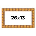thumbnail image 1 of 26x13 Frame Beige Real Wood Picture Frame Width 3 inches | Interior Frame Depth 0.5 inches |, 1 of 8