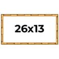 thumbnail image 1 of 26x13 Frame Gold Bamboo Solid Wood Picture Frame | 1 Inch Moulding Width | Interior Frame Depth, 1 of 8