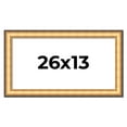 thumbnail image 1 of 26x13 Frame Gold Plein Aire Solid Wood Picture Frame Width 2 Inches | Interior Frame Depth 0.5, 1 of 8