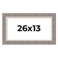 thumbnail image 1 of 26x13 Frame Grey Real Wood Picture Frame Width 2.75 Inches | Interior Frame Depth 0.5 Inches |, 1 of 8