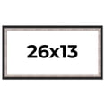 thumbnail image 1 of 26x13 Frame Silver Real Wood Picture Frame Width 1.25 Inches | Interior Frame Depth 0.75 Inches |, 1 of 8