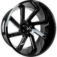 thumbnail image 1 of 26x14 Black Milled Wheel Arkon Offroad Lincoln ARK-I (Proper Directional) 6x5.5 -81, 1 of 1