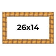thumbnail image 1 of 26x14 Frame Beige Real Wood Picture Frame Width 3 inches | Interior Frame Depth 0.5 inches |, 1 of 8