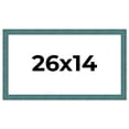 thumbnail image 1 of 26x14 Frame Blue Rustic Barnwood Solid Wood Picture Frame Width 1.25 Inches | Interior Depth 0.5, 1 of 8