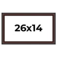 thumbnail image 1 of 26x14 Frame Brown Round Mahogany Solid Wood Picture Frame | 1.625 Inch Moulding Width | with UV, 1 of 8