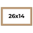 thumbnail image 1 of 26x14 Frame Charleston Honey Brown Solid Wood Picture Frame Width 1.75 Inches | Interior Depth 0.5, 1 of 8